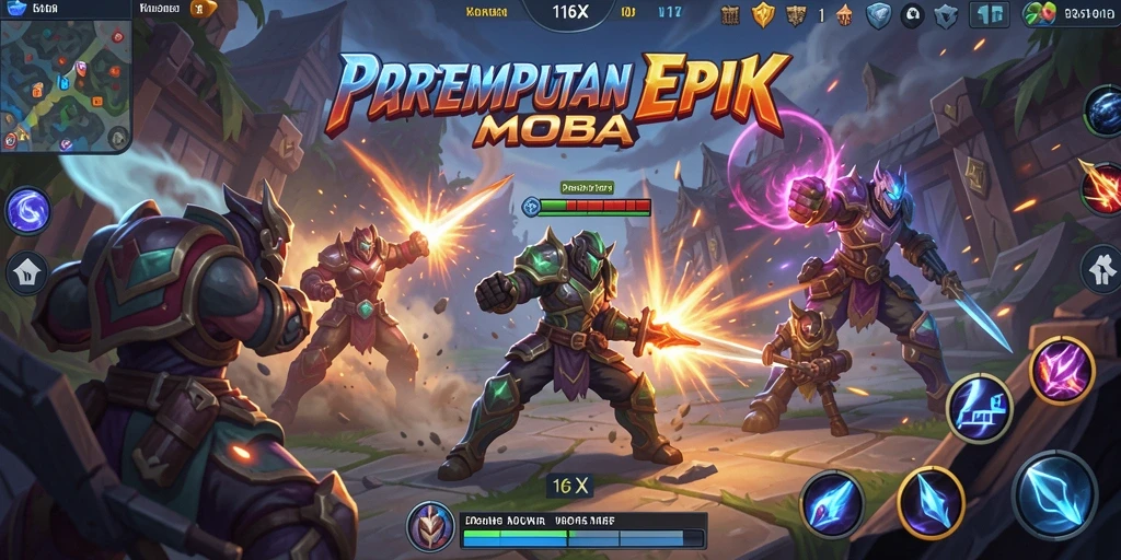 Tangkapan layar menampilkan aksi pertempuran seru di 116X.