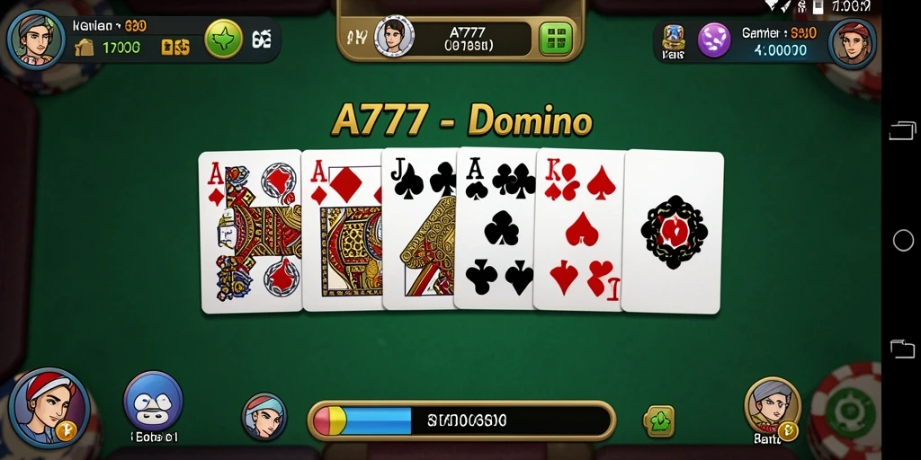 Tampilan gameplay menarik dari A7777 dengan desain yang modern.