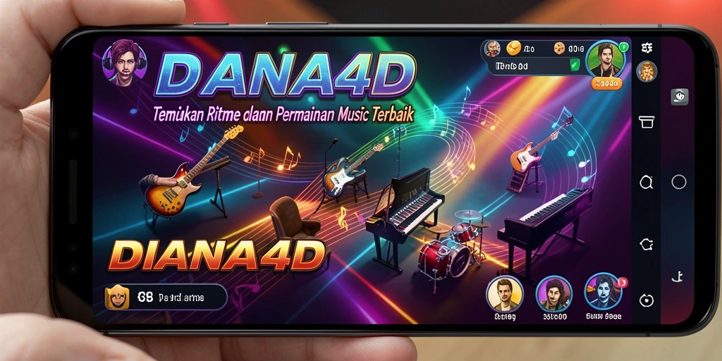 Menampilkan gameplay seru dengan berbagai pilihan lagu musik.