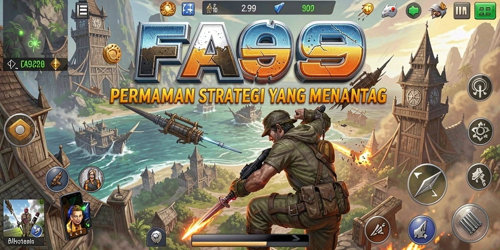 Gameplay mendebarkan dari FA99 yang menampilkan strategi cerdas dan taktik tinggi.