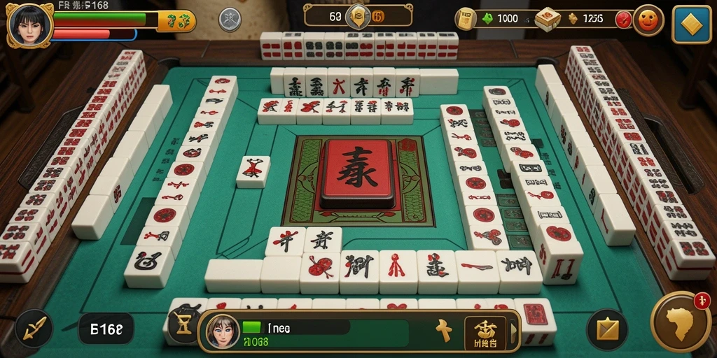 Tampilan gameplay FB168 dengan tantangan Mahjong yang menarik.