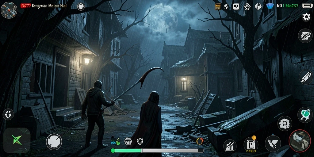 Tampilan menegangkan dari gameplay horror INA777 yang menyeramkan.