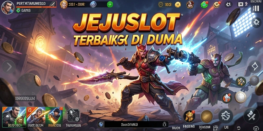 Screenshot aksi pertarungan intens di JEJUSLOT.