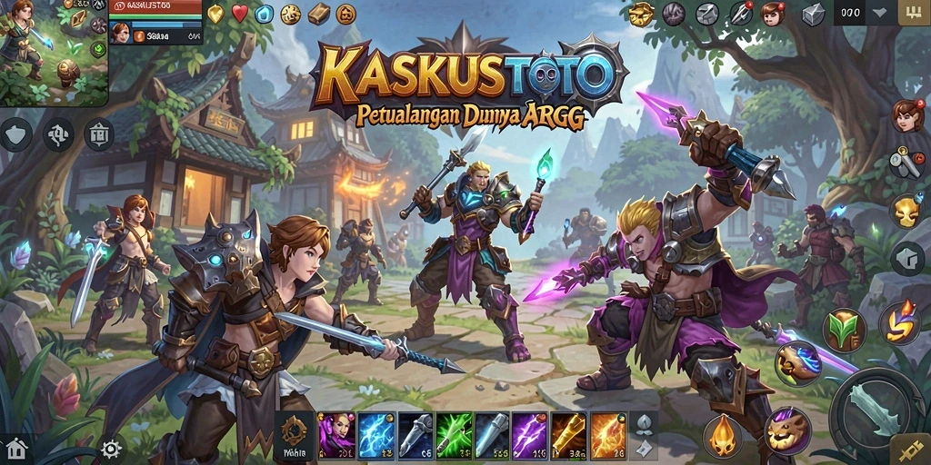 Tampilan gameplay seru di dunia fantasi KASKUSTOTO.