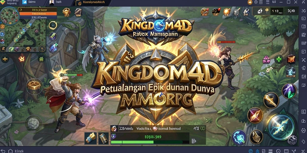 Tampilan gameplay KINGDOM4D yang menakjubkan dalam dunia MMORPG.