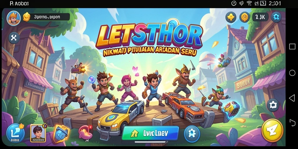 Tampilan seru dari gameplay LETSTHOR saat beraksi.