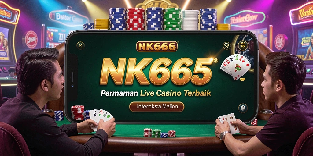 Tampilan gameplay Live Casino yang mendebarkan di NK666.