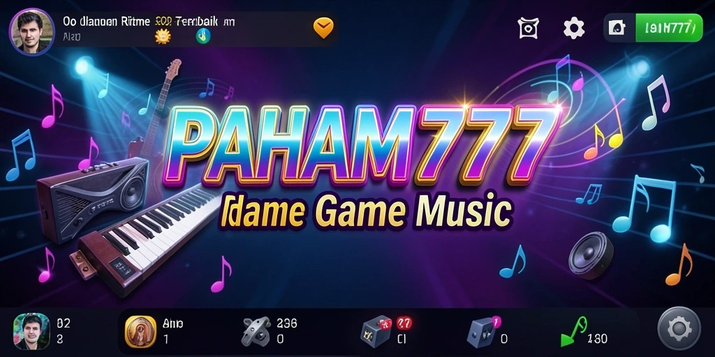 Tampilan gameplay PAHAM777 yang menampilkan pengalaman musik yang seru.
