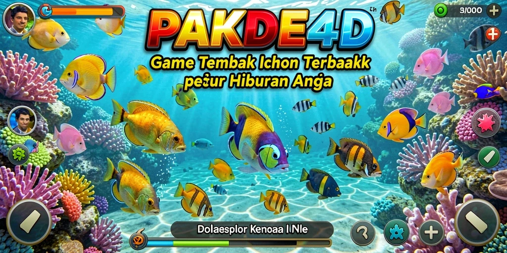 Tampilan gameplay menembak ikan yang seru dalam PAKDE4D.