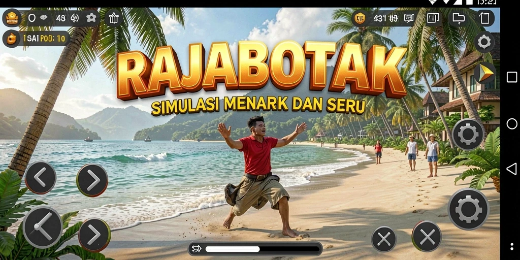 Tampilan gameplay RAJABOTAK yang menarik dan penuh aksi.