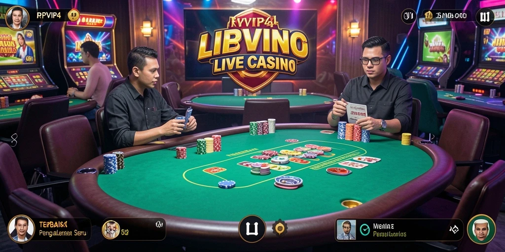 Tampilan permainan Live Casino di RPVIP4 yang mengesankan dan interaktif.