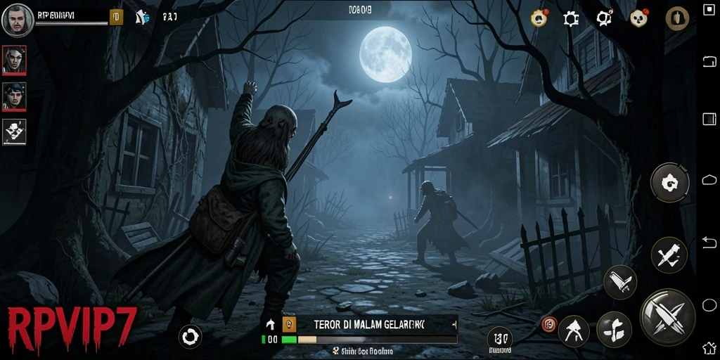 Screenshot gameplay RPVIP7 dengan momen menegangkan.