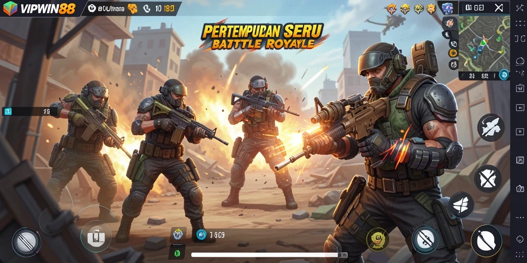 Tampilan gameplay intens di <strong>VIPWIN88</strong> dengan aksi pertempuran seru.